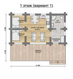Дом из бревна VZ-171